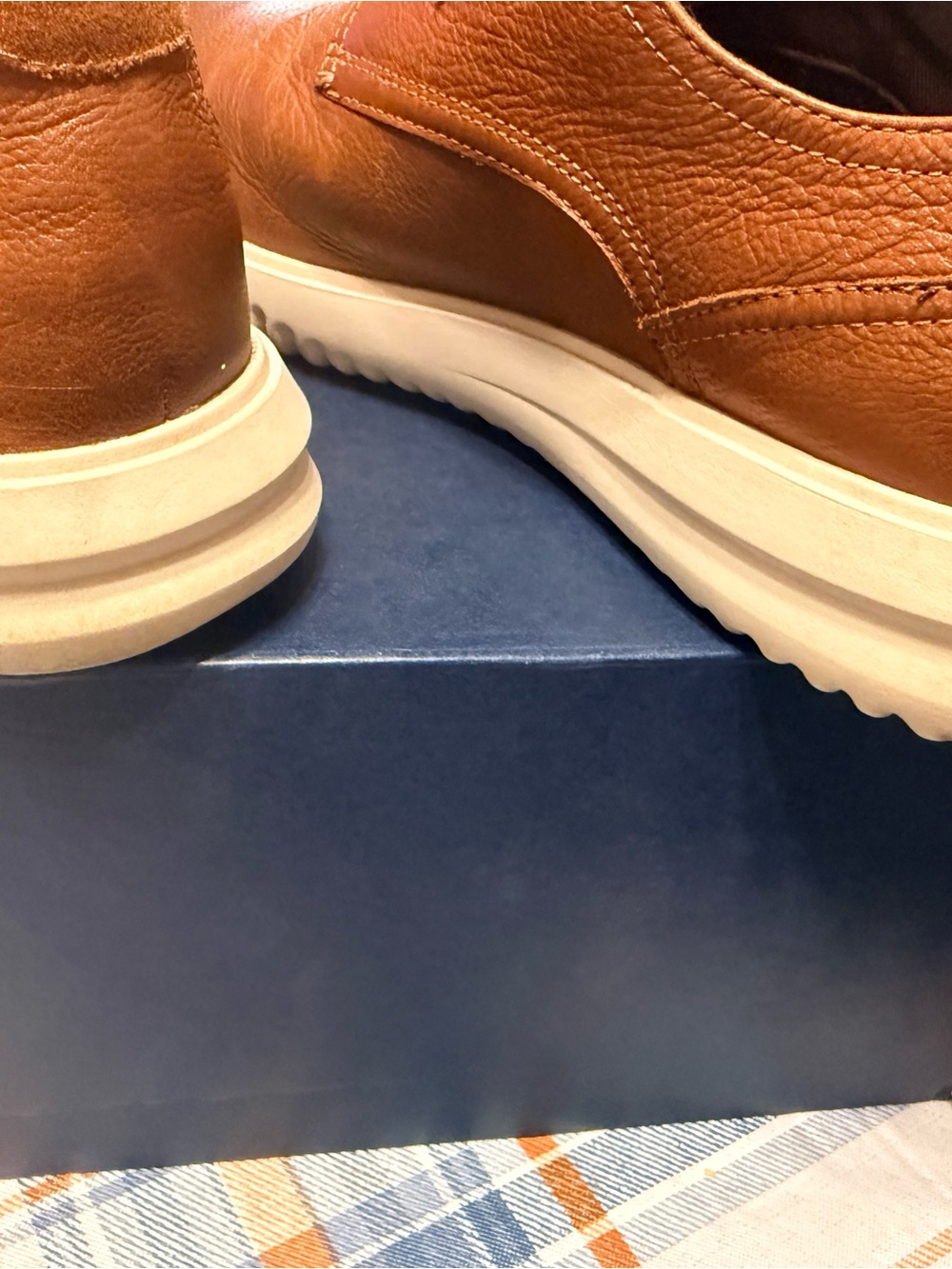Cole Haan Grand Plus Men's Tan Leather Plain Toe Oxford - Picture 6 of 7